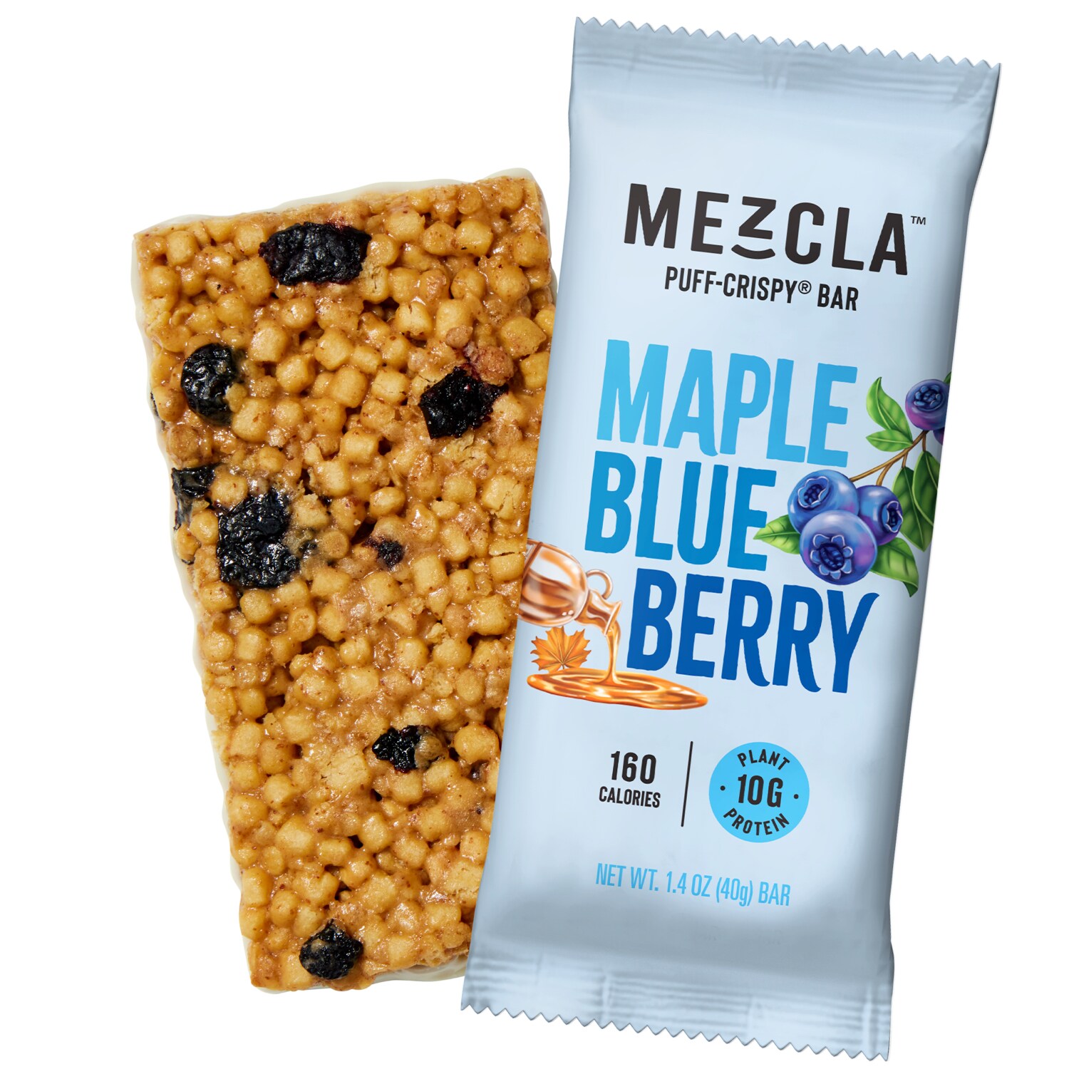 Mezcla Puff-Crispy Bar, Maple Blueberry