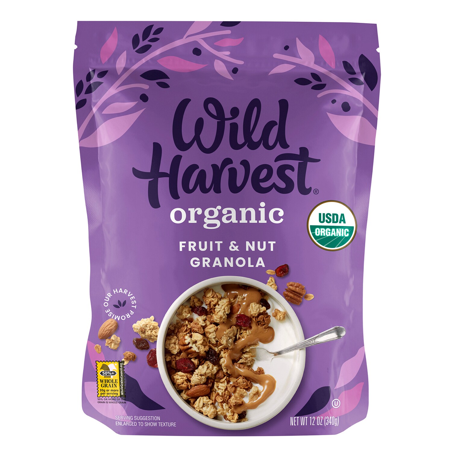 Wild Harvest Organic Granola, Fruit & Nut