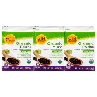 Wild Harvest Organic Raisins, Snack Size