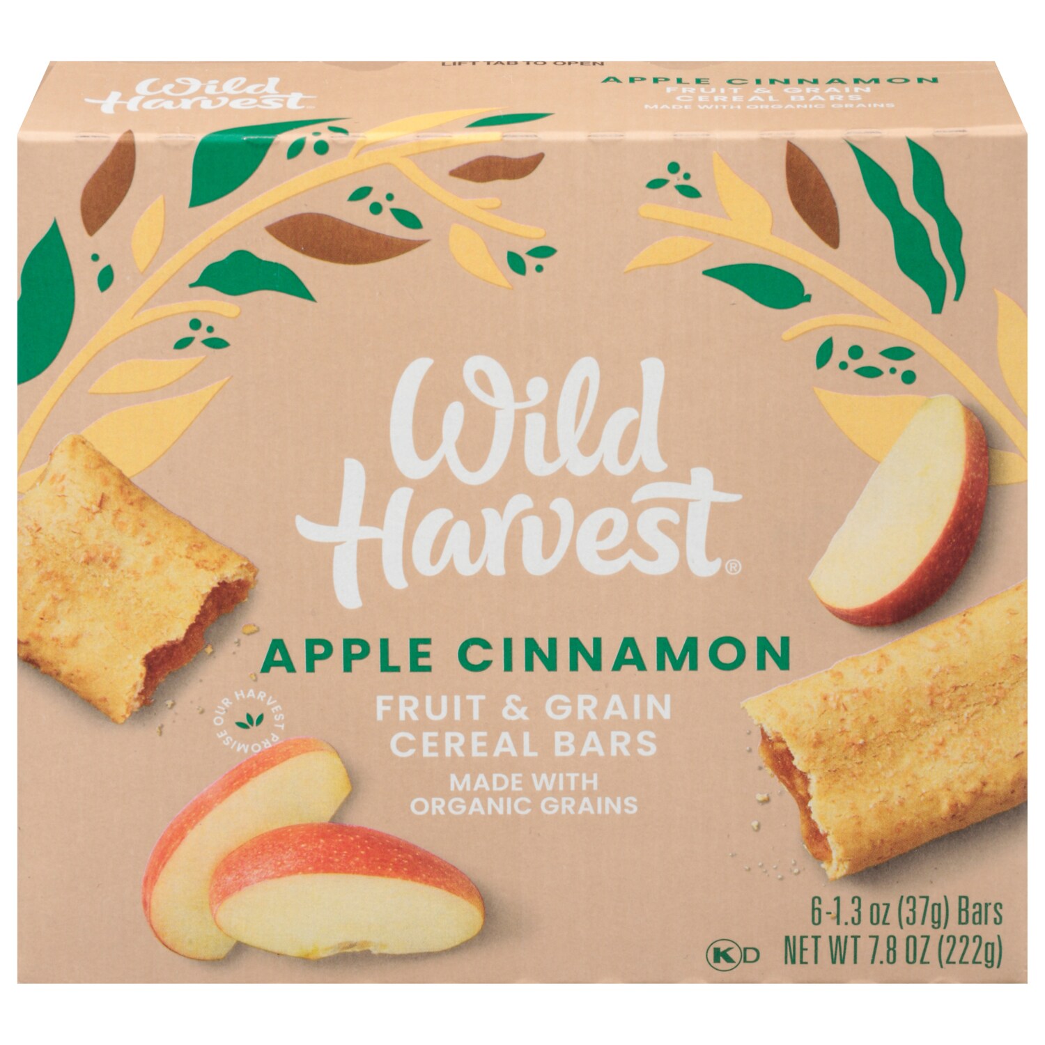 Wild Harvest Fruit & Grain Cereal Bars, Apple Cinnamon