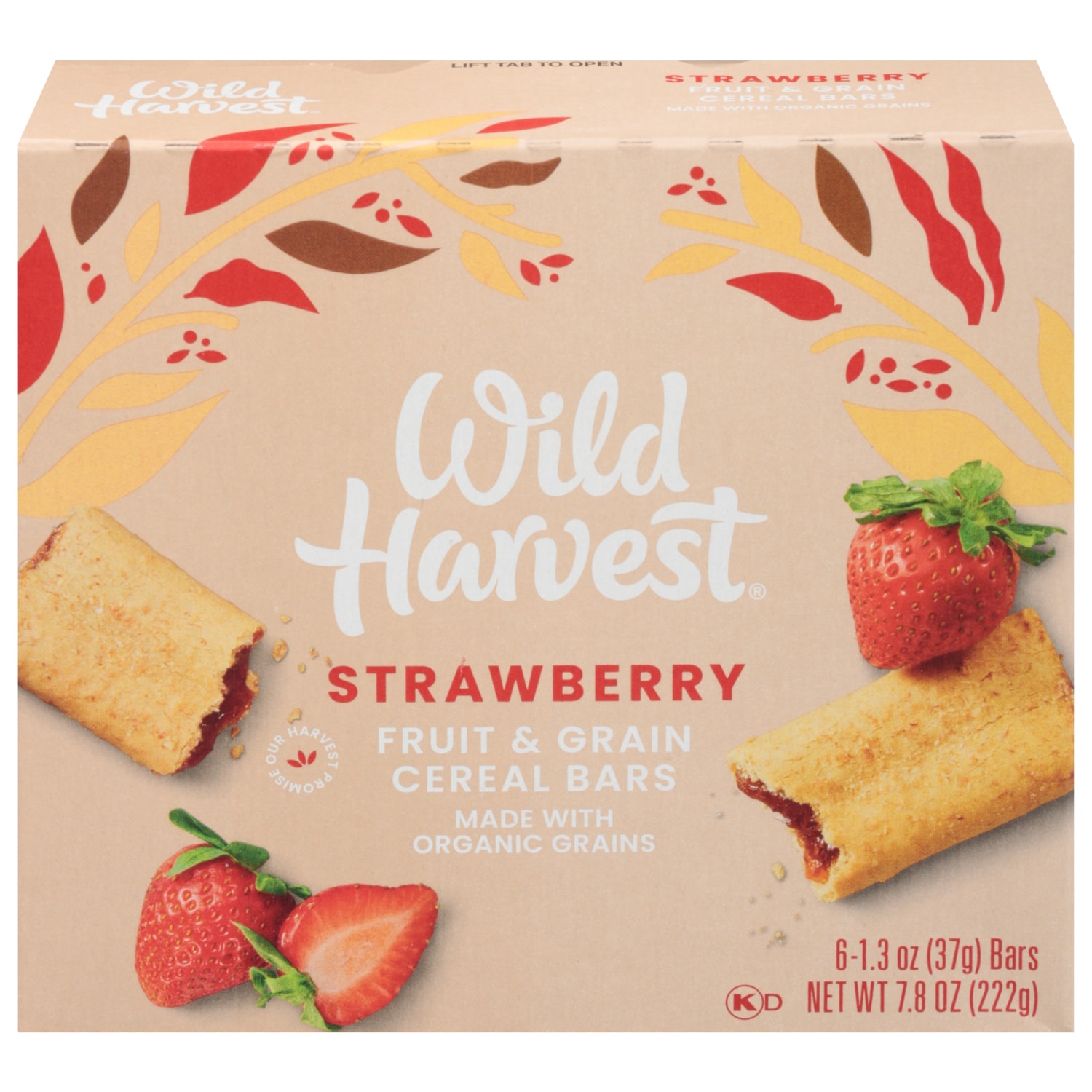 Wild Harvest Fruit & Grain Cereal Bars, Strawberry