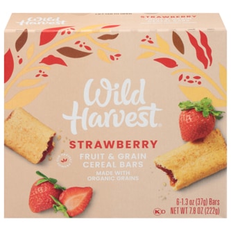 Wild Harvest Fruit & Grain Cereal Bars, Strawberry