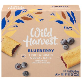 Wild Harvest Fruit & Grain Cereal Bars, Blueberry