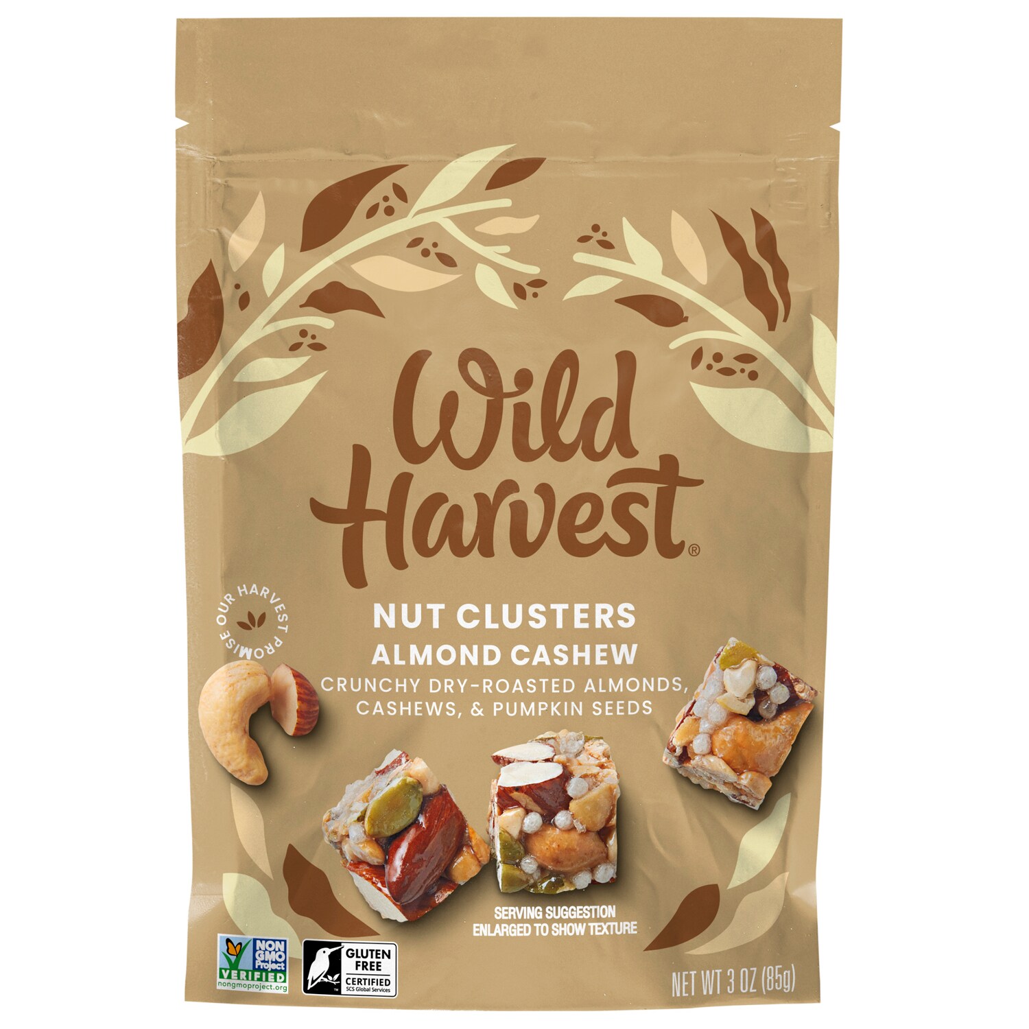 Wild Harvest Nut Clusters, Almond Cashew