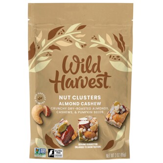 Wild Harvest Nut Clusters, Almond Cashew