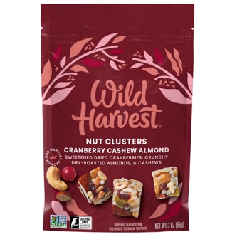 Wild Harvest Nut Clusters, Cranberry Cashew Almond