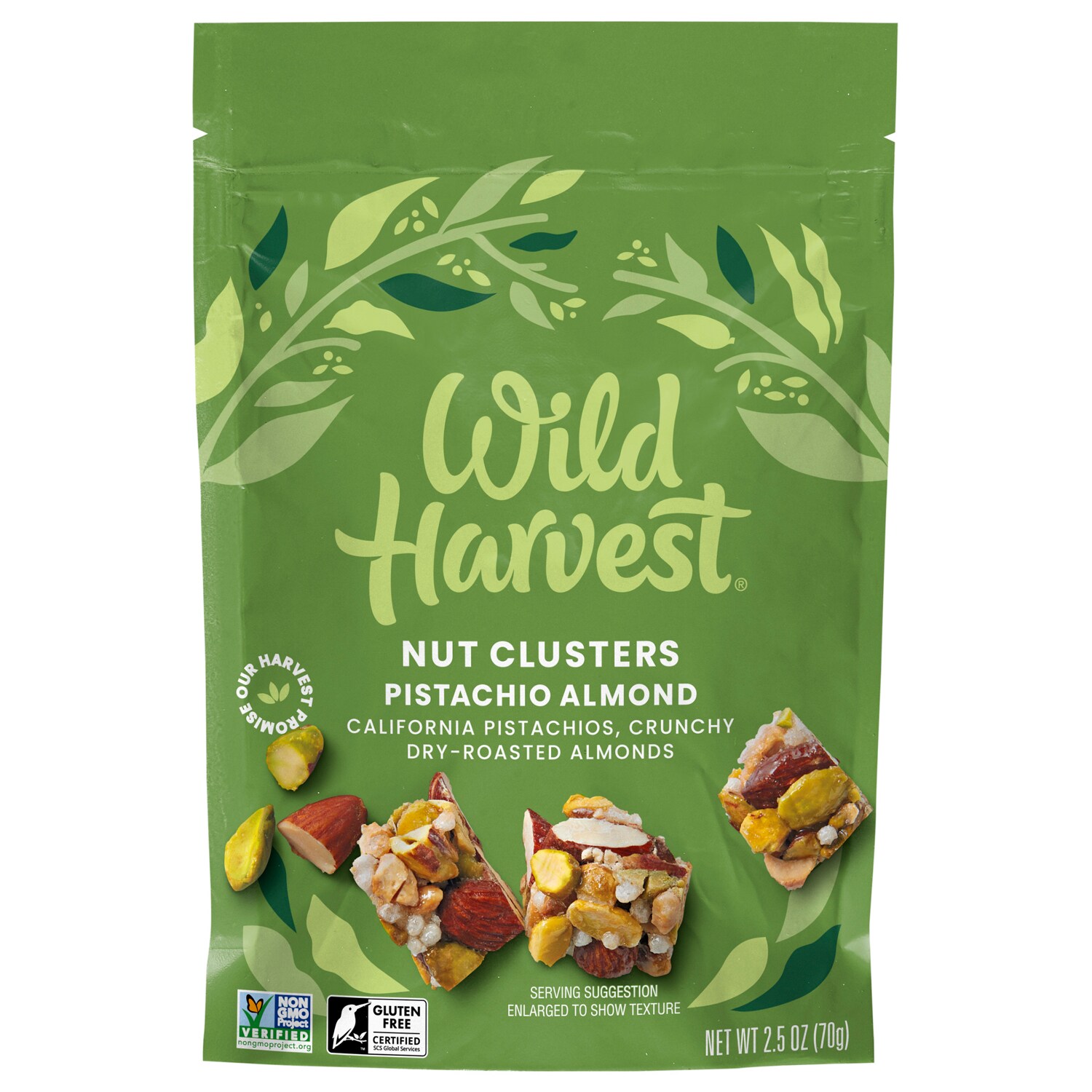 Wild Harvest Nut Clusters, Pistachio Almond