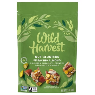 Wild Harvest Nut Clusters, Pistachio Almond