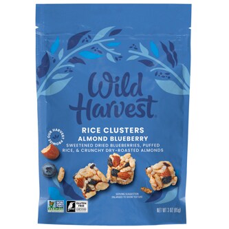 Wild Harvest Rice Clusters, Almond Blueberry