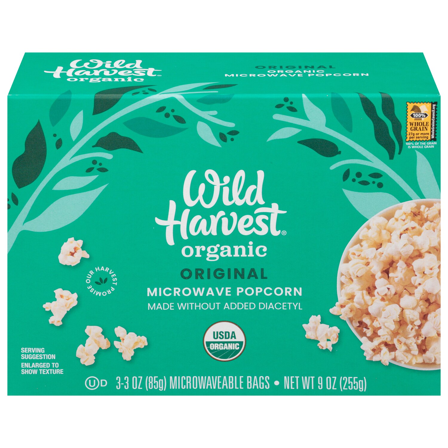 Wild Harvest Organic Microwave Popcorn, Original