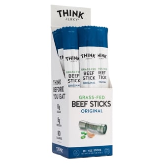 Think Jerky Grass-Fed Beef Sticks, Original
