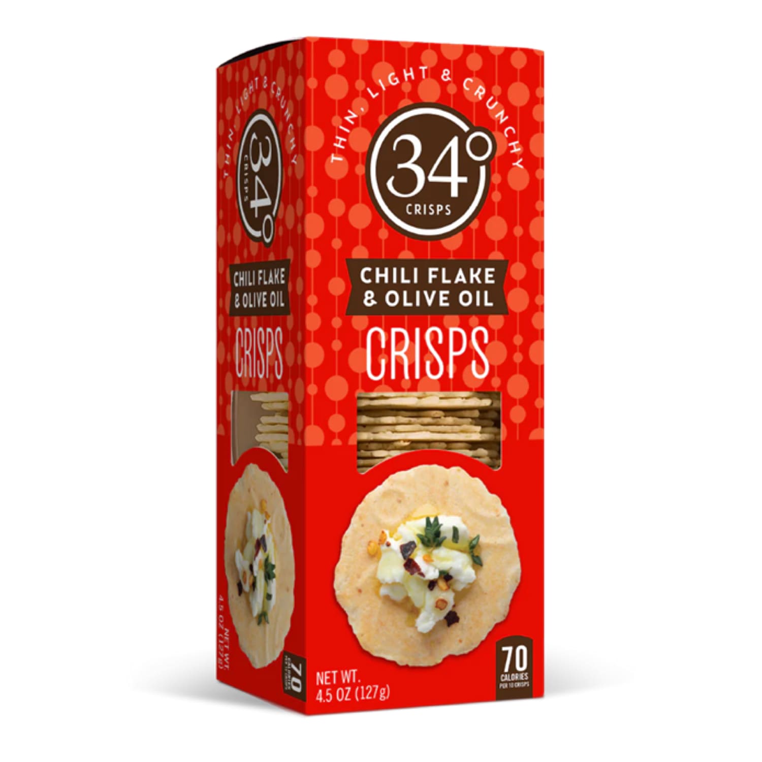 34 Degrees Crisps, Chili Flake & Olive Oil