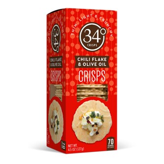 34 Degrees Crisps, Chili Flake & Olive Oil