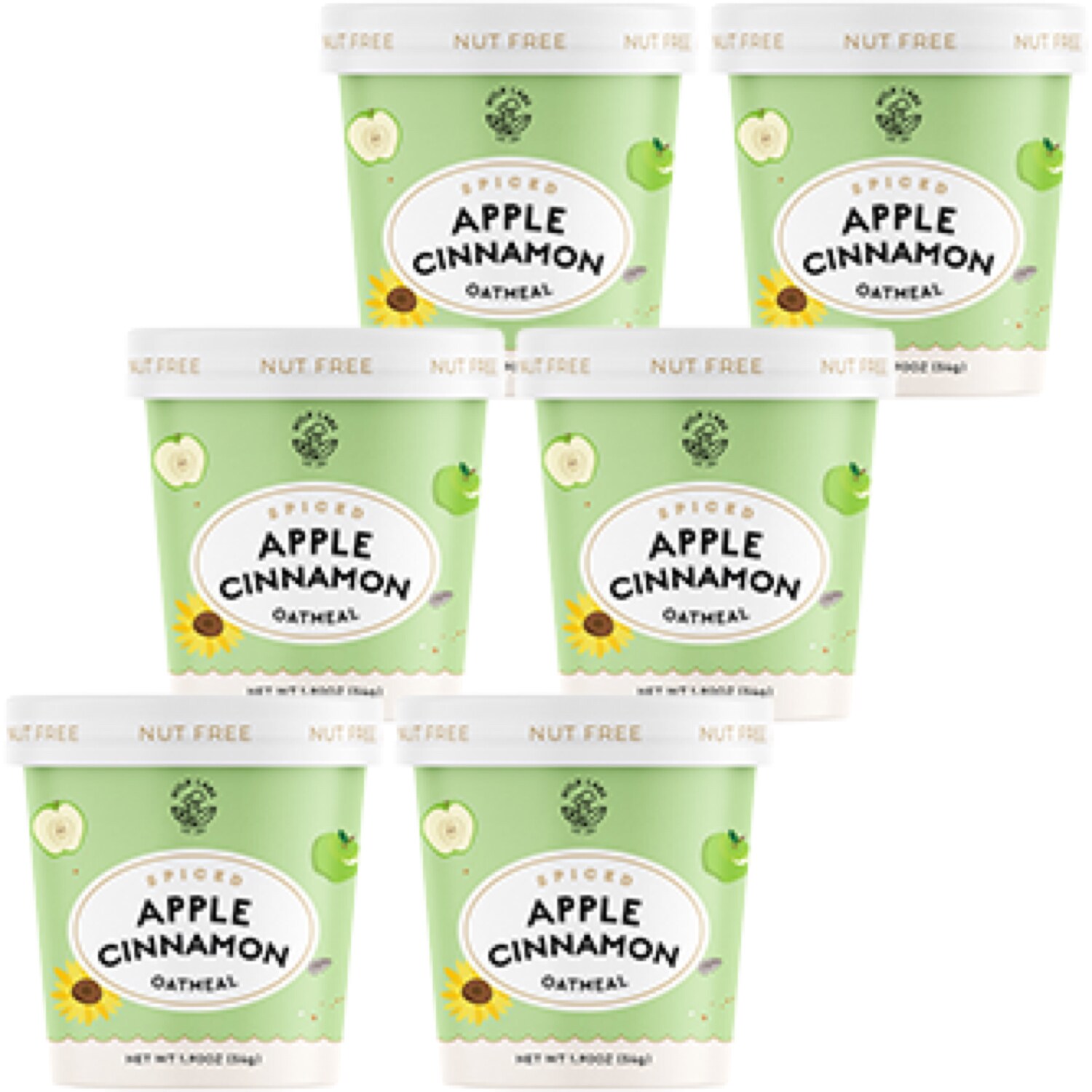 Mylk Labs Oatmeal Cup, Apple Cinnamon, Case