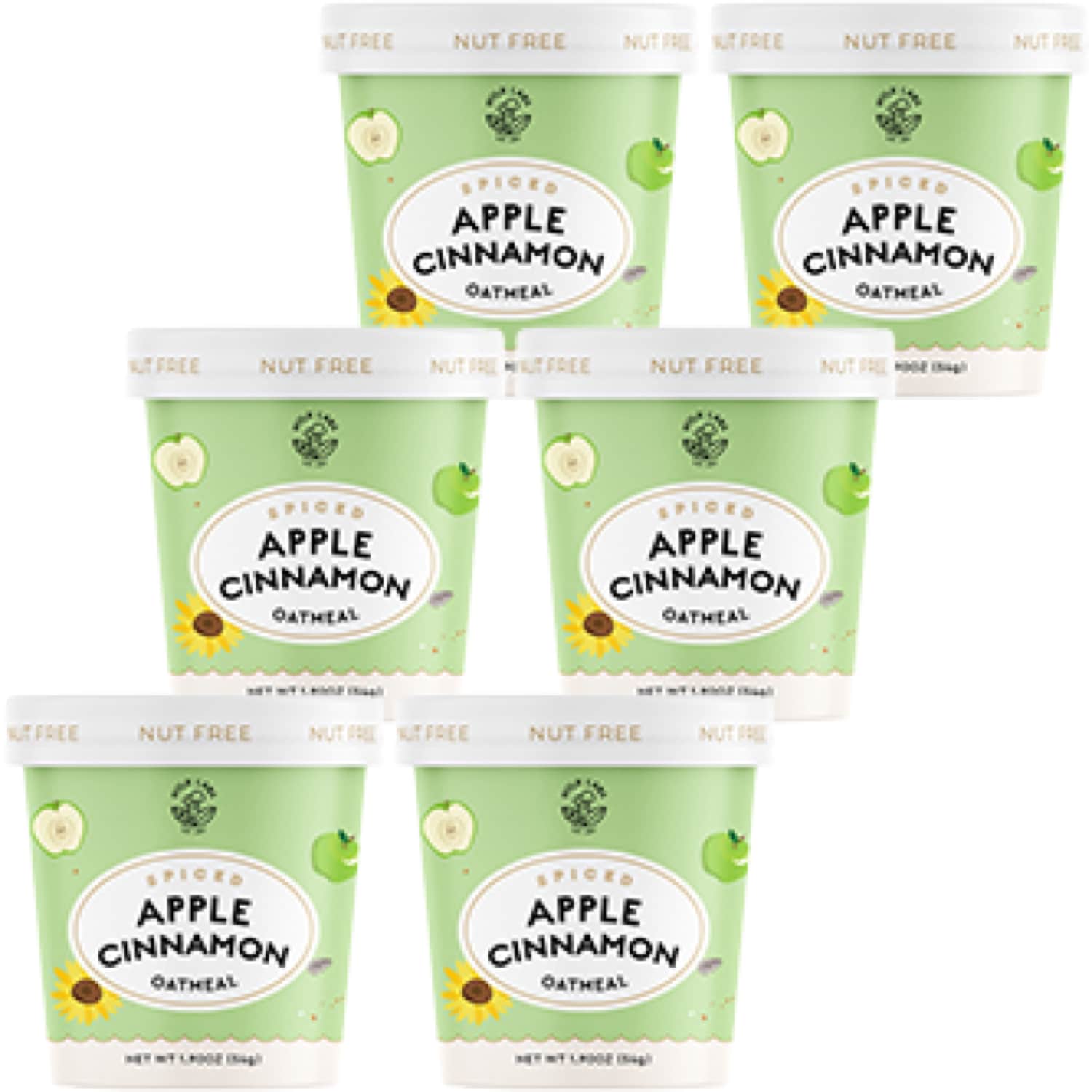 Mylk Labs Oatmeal Cup, Apple Cinnamon, Case