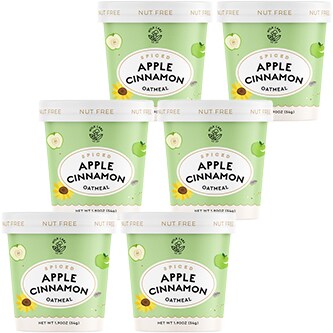 Mylk Labs Oatmeal Cup, Apple Cinnamon, Case