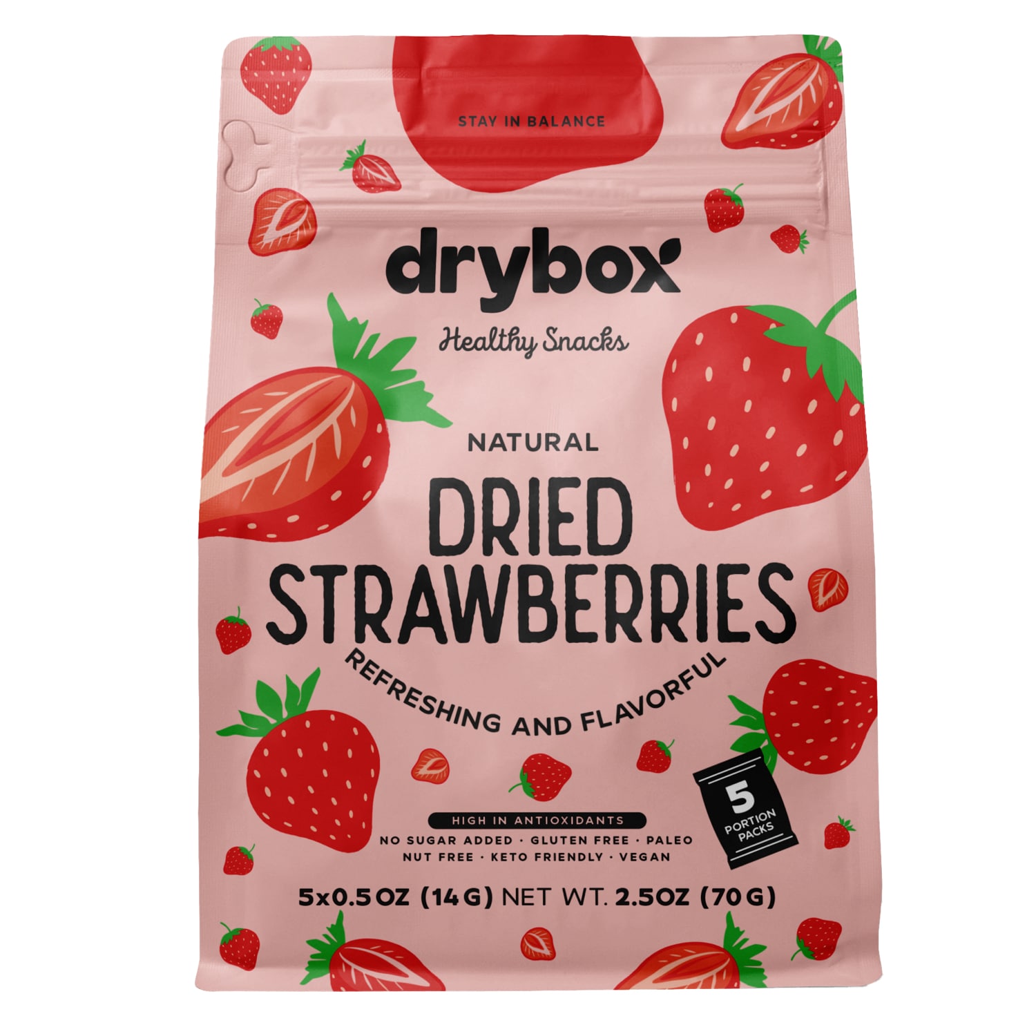 Drybox Natural Dried, Strawberries