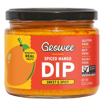 Growee Indian Spiced Mango Dip, Sweet & Spicy