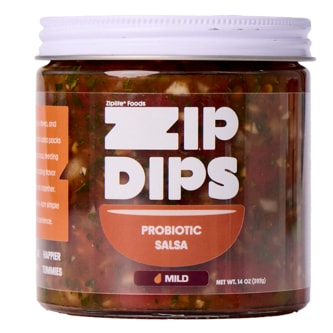 Ziplife Foods Zip Dips Probiotic Salsa, Mild