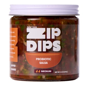 Ziplife Foods Zip Dips Probiotic Salsa, Medium
