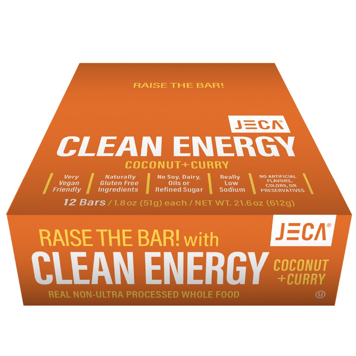 Jeca Clean Energy Bars, Coconut + Curry