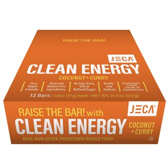 Jeca Clean Energy Bars, Coconut + Curry