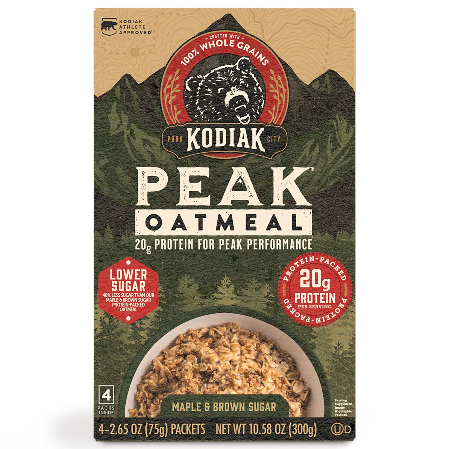 Kodiak Peak Oatmeal, Maple & Brown Sugar