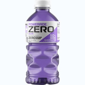 Powerade Zero Sports Drink, Grape, Plastic Bottle