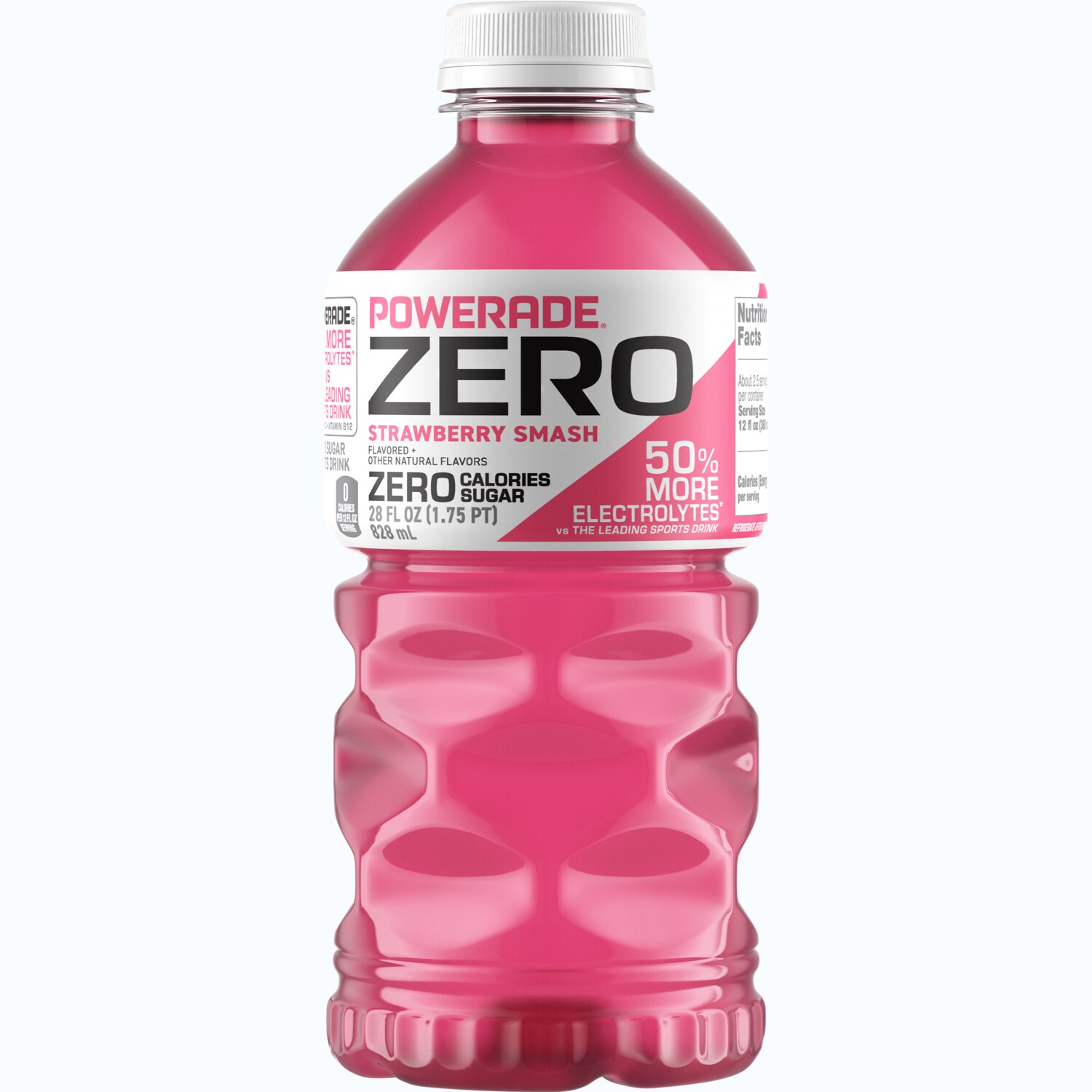 Powerade Zero Sports Drink, Strawberry Smash, Plastic Bottle