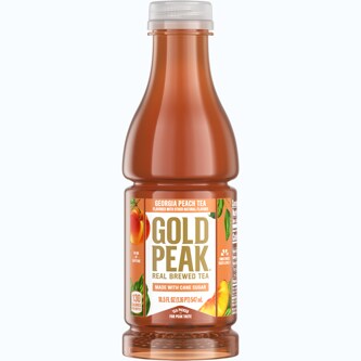 Gold Peak Brewed Tea, Peach, Plastic Bottle