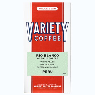 Variety Coffee Roasters, Whole Bean, Organic, Rio Blanco Blend