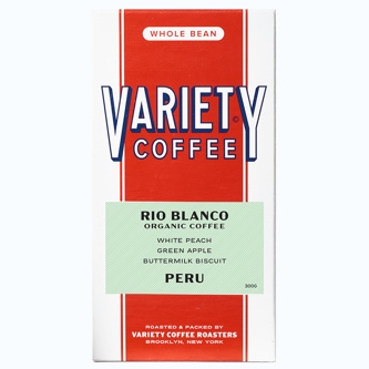 Variety Coffee Roasters, Whole Bean, Organic, Rio Blanco Blend