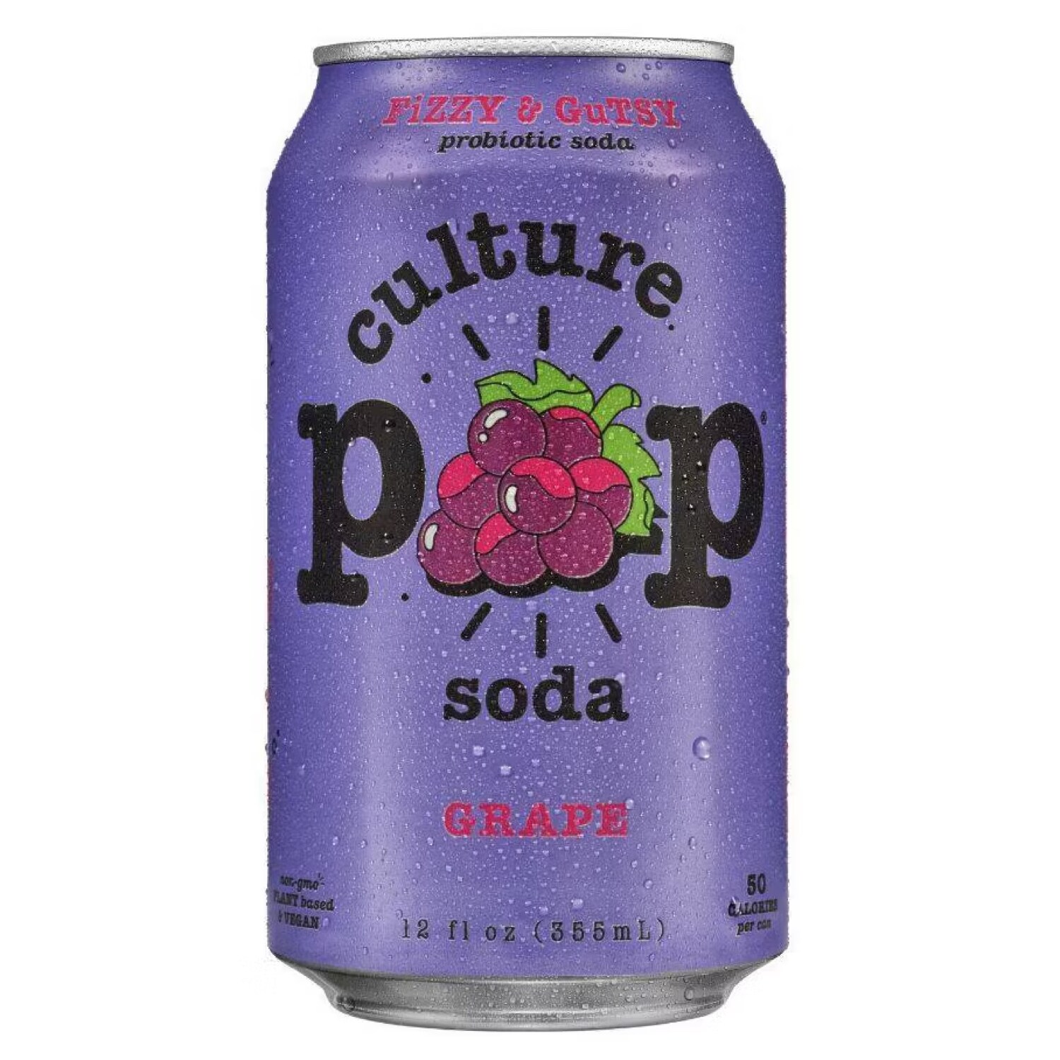 Culture Pop Probiotic Grape Soda, Can