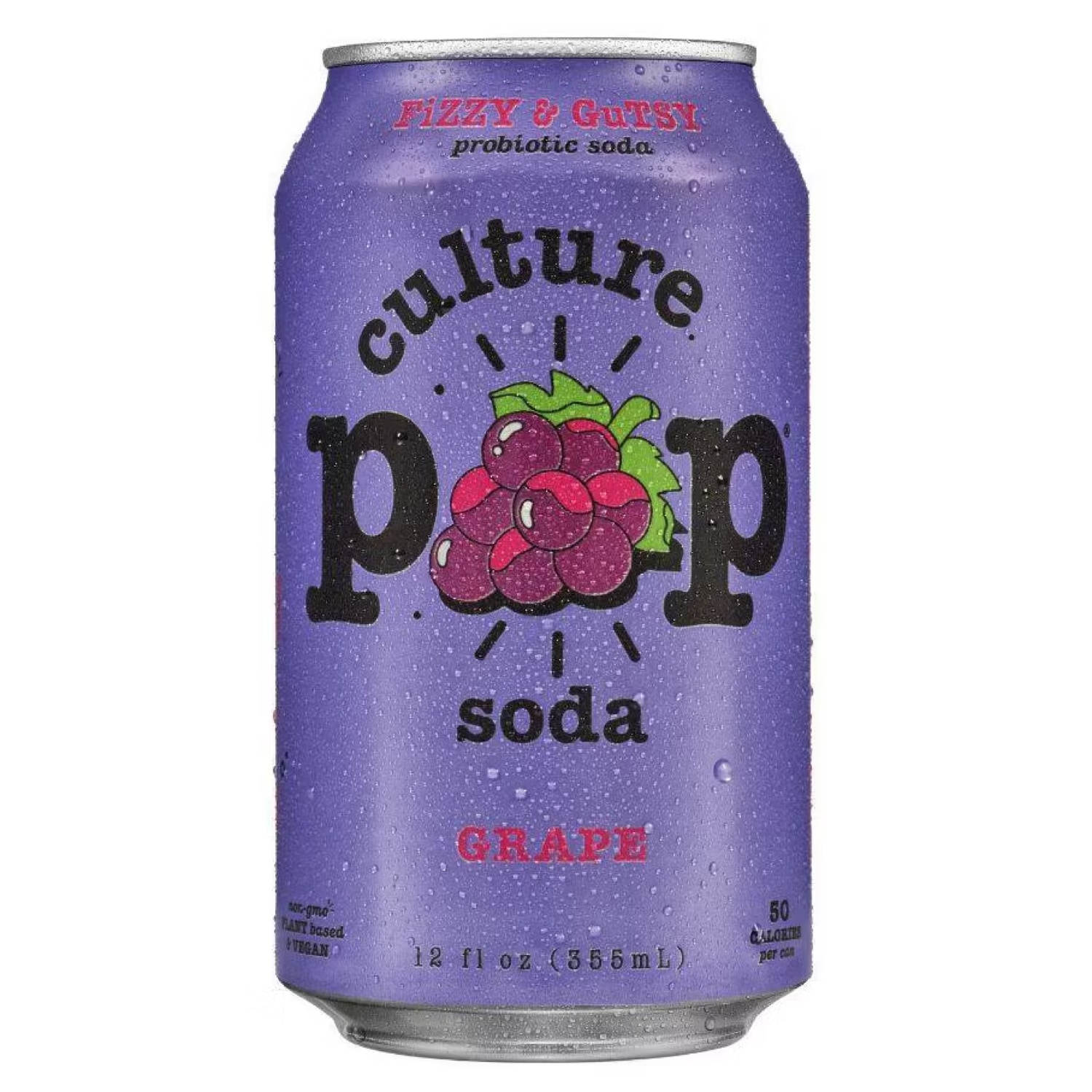 Culture Pop Probiotic Grape Soda, Can