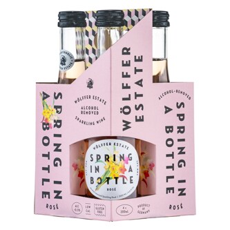Wölffer Estate Spring In a Bottle Non-Alcoholic Sparkling Wine, Rosé, Bottles