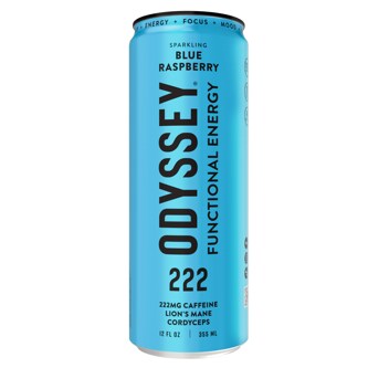 Odyssey Elixir Sparkling Energy Drink, Blue Raspberry