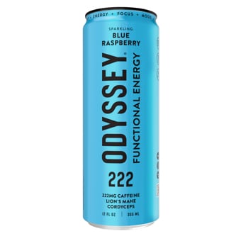 Odyssey Elixir Sparkling Energy Drink, Blue Raspberry