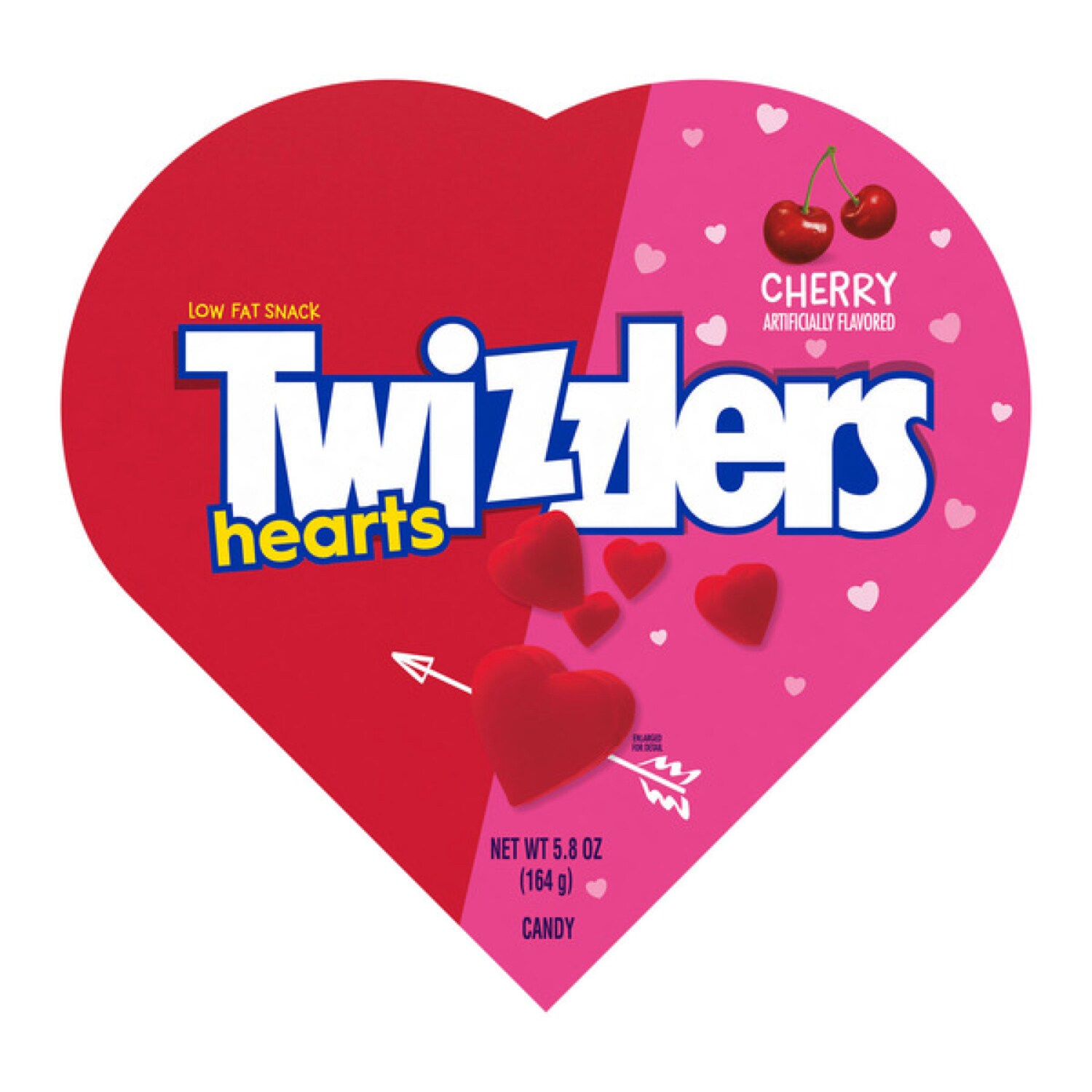 Twizzlers Valentine's Candy Hearts, Cherry