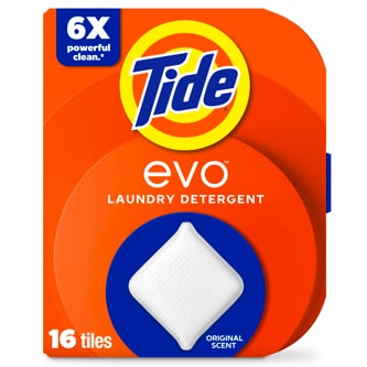 Tide Evo Laundry Detergent Tiles, Original Scent