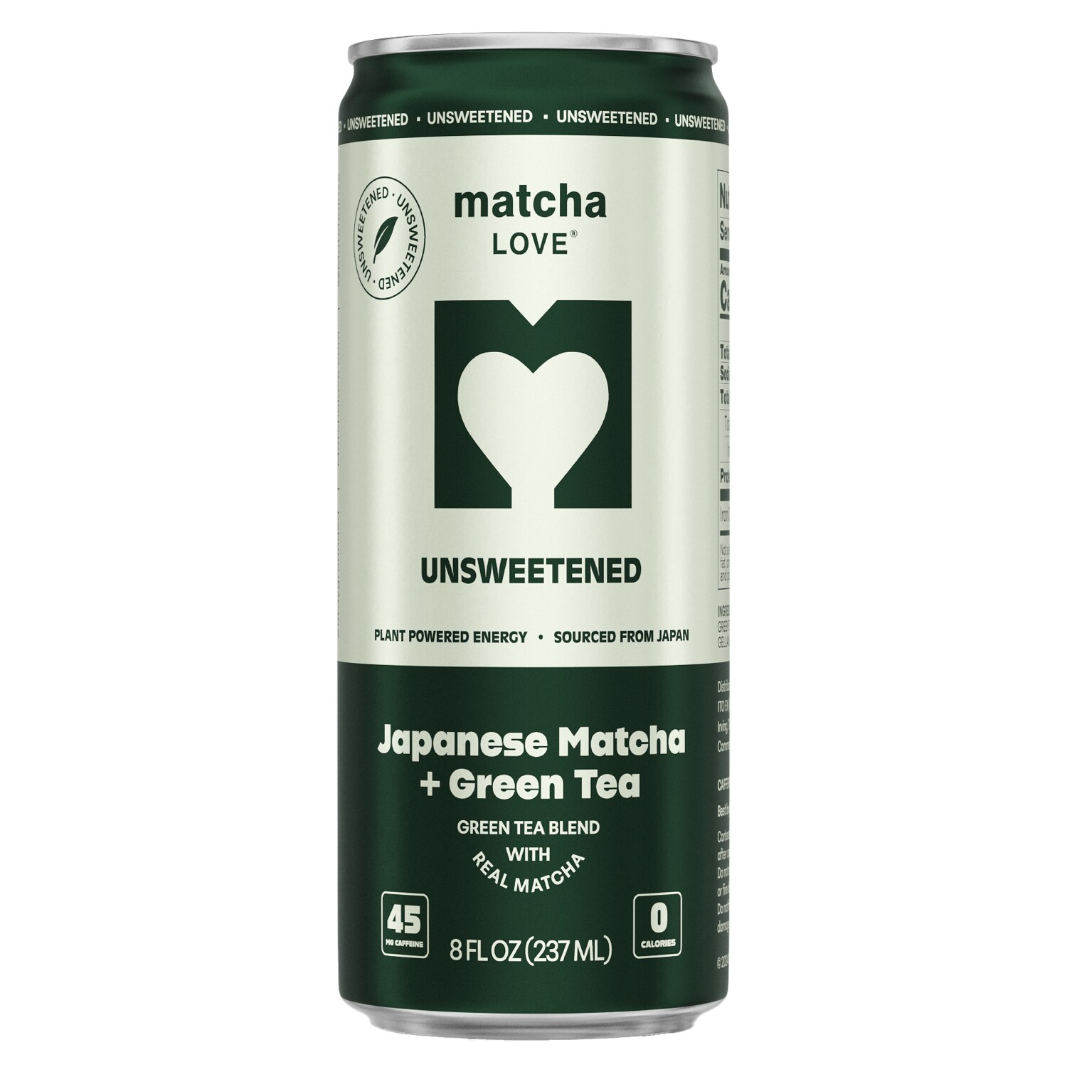 Ito En Matcha Love Tea, Unsweetened Green, Can