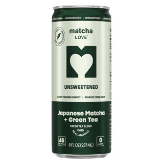 Ito En Matcha Love Tea, Unsweetened Green, Can