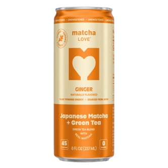 Ito En Matcha Love Tea, Unsweetened Ginger, Can