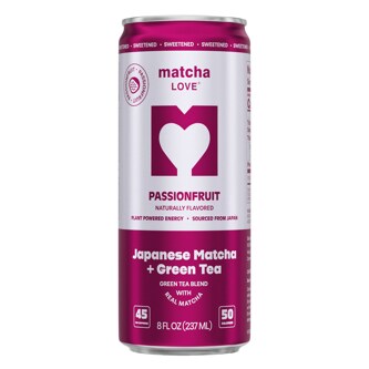 Ito En Matcha Love Tea, Sweetened Passion Fruit, Can