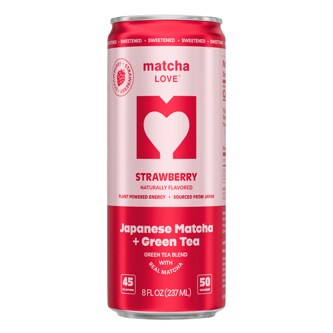 Ito En Matcha Love Tea, Sweetened Strawberry, Can