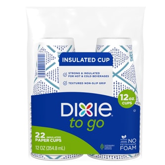 Dixie To Go, Insulated Paper Cups