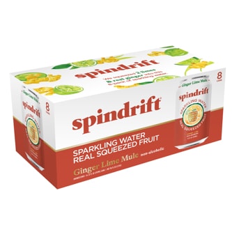 Spindrift Sparkling Water, Ginger Lime Mule, Cans
