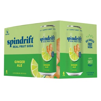 Spindrift Soda, Ginger Ale, Cans