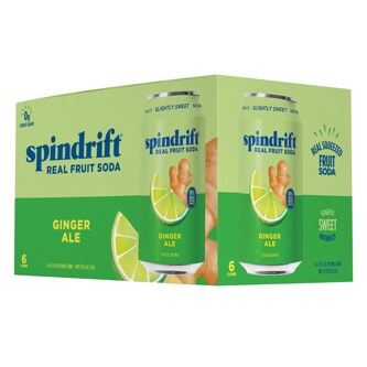 Spindrift Soda, Ginger Ale, Cans
