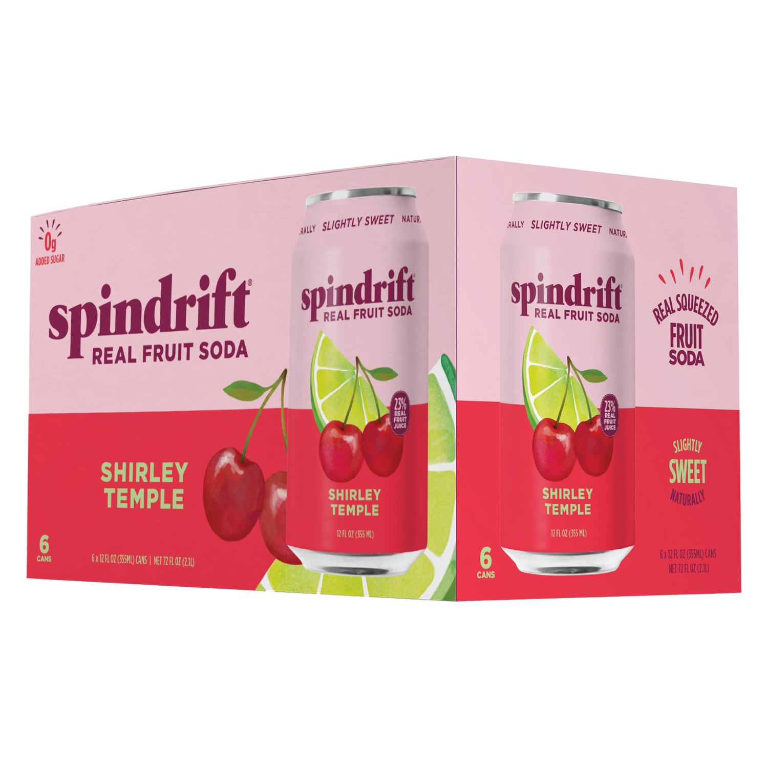 Spindrift Soda, Shirley Temple, Cans