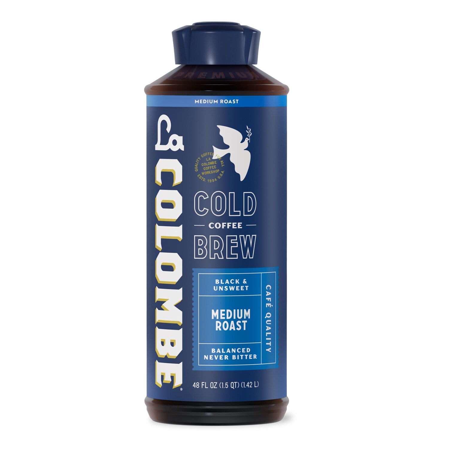 La Colombe Black & Unsweet Cold Brew, Medium Roast